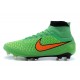 Scarpe da Calcio Nike Magista Obra FG Con Tacchetti Verde Arancio