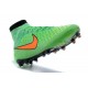 Scarpe da Calcio Nike Magista Obra FG Con Tacchetti Verde Arancio