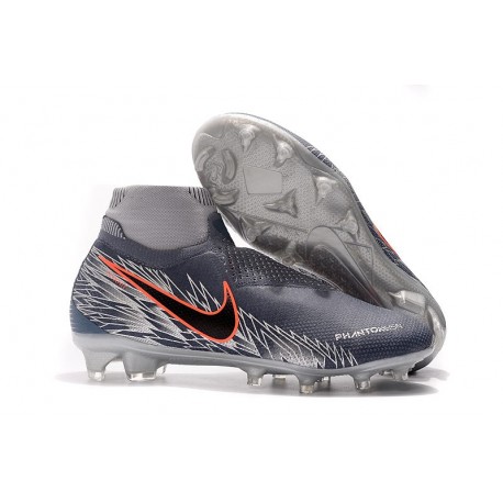 Nike Phantom VSN Elite DF FG Scarpa Uomo - Grigio Nero Rojo