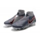 Nike Phantom VSN Elite DF FG Scarpa Uomo - Grigio Nero Rojo