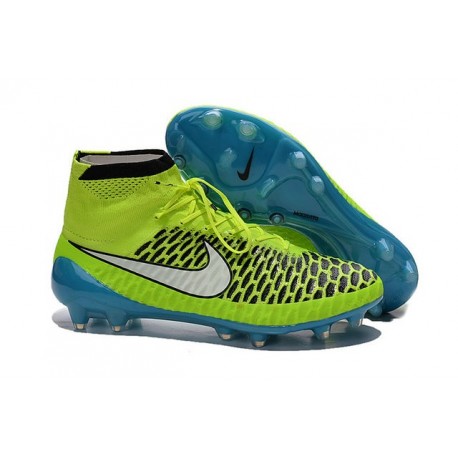 Nike Scarpa Calcio Magista Obra FG ACC Uomo Volt Bianco Blu