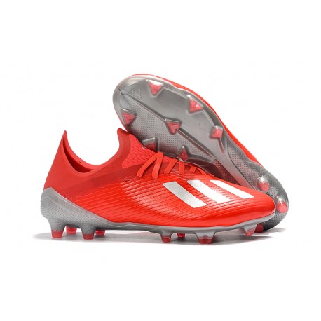 Scarpa da Calcio adidas X 19.1 FG Rosso Argento