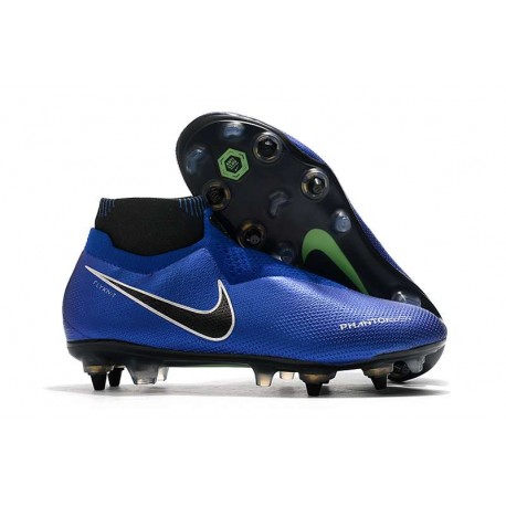 Scarpe Nike Phantom Vision Elite DF AC SG-Pro Bianco Nero Blu Racer