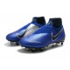 Scarpe Nike Phantom Vision Elite DF AC SG-Pro Bianco Nero Blu Racer