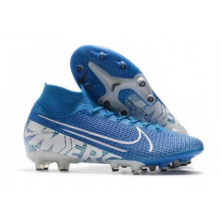 Scarpe Nike Mercurial Superfly VII Elite AG-Pro New Lights Blu Bianco