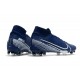 Nike Mercurial Superfly 7 Elite FG Scarpe -Blu Bianco