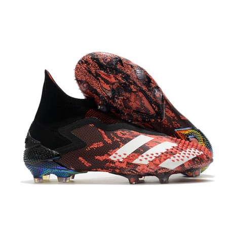 adidas Scarpe Predator Mutator 20+ FG Nero Core Bianco Rosso Active