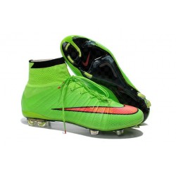 Scarpe da Calcio Nike Mercurial Superfly FG ACC Uomo Verde Rosso