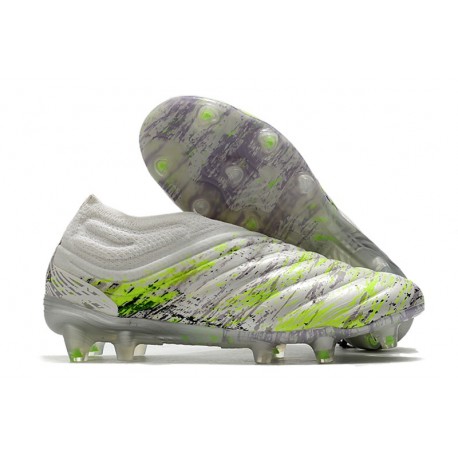 Adidas Scarpe Calcio Copa 20+ FG - Bianco Nero Core Verde Signal