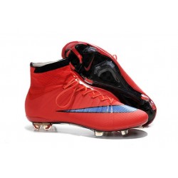 Nike Scrapa Calcio Mercurial Superfly Iv FG Tacchetti Rosso Viola