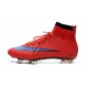 Nike Scrapa Calcio Mercurial Superfly Iv FG Tacchetti Rosso Viola