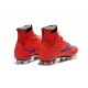 Nike Scrapa Calcio Mercurial Superfly Iv FG Tacchetti Rosso Viola