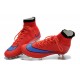 Nike Scrapa Calcio Mercurial Superfly Iv FG Tacchetti Rosso Viola