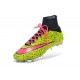 Nike Scrapa Calcio Mercurial Superfly Iv FG Tacchetti Safari Giallo Rosso