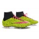 Nike Scrapa Calcio Mercurial Superfly Iv FG Tacchetti Safari Giallo Rosso