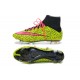 Nike Scrapa Calcio Mercurial Superfly Iv FG Tacchetti Safari Giallo Rosso