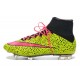 Nike Scrapa Calcio Mercurial Superfly Iv FG Tacchetti Safari Giallo Rosso