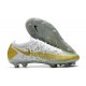 Nike Nuovo Scarpe da Calcio Phantom GT Elite FG Oro Bianco