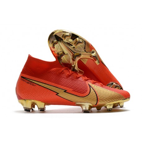 Scarpa Nike Mercurial SuperflyVII Elite FG Ronaldo CR100 Rosso Oro