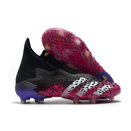 adidas Scarpa Predator Freak+ FG Nero Core Bianco Rosa Shock