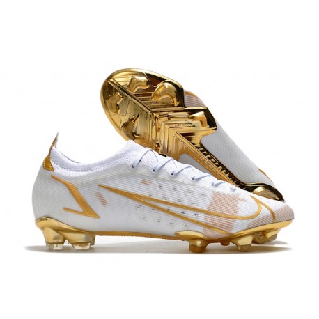 Nike Scarpe Mercurial Vapor 14 Elite FG Bianco Oro