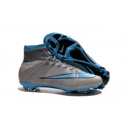 Scrape Nike Mercurial Superfly Iv FG Terreno Duro Grigio Blu