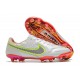 Scarpa Nuovo Nike Tiempo Legend IX Elite FG Bianco Rosso Rosa