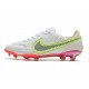 Scarpa Nuovo Nike Tiempo Legend IX Elite FG Bianco Rosso Rosa