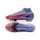 Scarpe Nike Mercurial Superfly 8 Elite DF FG Mbappe Thistle Chiaro Argento Metallico