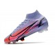 Scarpe Nike Mercurial Superfly 8 Elite DF FG Mbappe Thistle Chiaro Argento Metallico