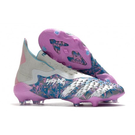 adidas Scarpa Predator Freak+ FG Argento Rosa Blu