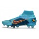 Nike Mercurial Superfly 8 Elite SG Pro AC Blu Cloro Arancione Laser Marina