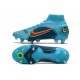 Nike Mercurial Superfly 8 Elite SG Pro AC Blu Cloro Arancione Laser Marina