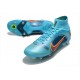 Nike Mercurial Superfly 8 Elite SG Pro AC Blu Cloro Arancione Laser Marina