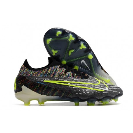 Scarpe da Calcio Nike Phantom GX Elite FG Nero Volt Bianco Blu Glow