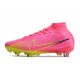 Nike Air Zoom Mercurial Superfly IX Elite SG Rosa Blast Volt Gridiron