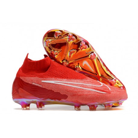 Nike Gripknit Phantom GX Elite DF FG Rosso Bianco