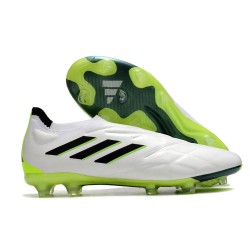 Scarpa adidas Copa Pure+ FG Crazyrush - Vit Svart Lucid Lemon