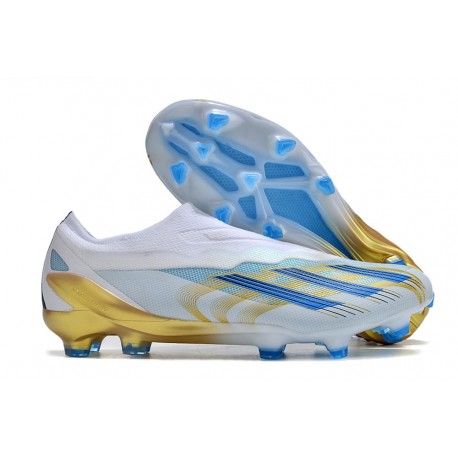 Scarpe da calcio adidas X Crazyfast.1 LL FG Bianco Blu Oro