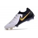 Nike Phantom GX Elite FG Nuovo Bianco Nero Oro Metallizzato