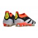 adidas Predator Elite Senza Lacci FG Nero Core Bianco Rosso Solare