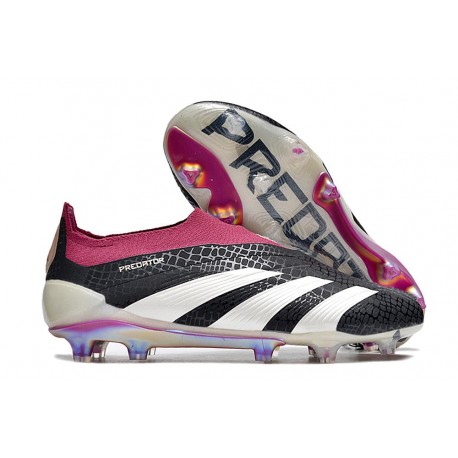 adidas Predator Elite Senza Lacci FG Nero Bianco Viola