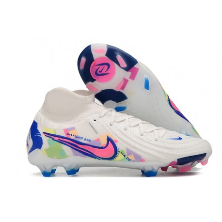 Nike Phantom Luna 2 Elite FG Scarpa Bianco Rosa Blu