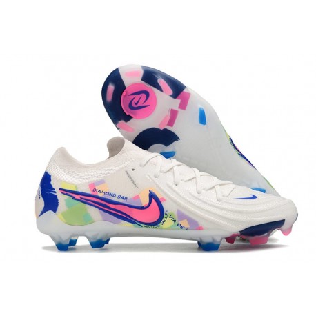 Nike Phantom Luna II Elite L FG Bianco Rosa Blu