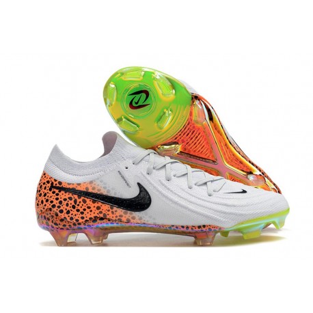 Nike Phantom GX Elite FG Nuovo Bianco Nero Arancione