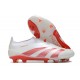 adidas Predator Elite Senza Lacci FG Bianco Rosso