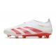 adidas Predator Elite Senza Lacci FG Bianco Rosso