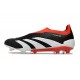 adidas Predator Elite Senza Lacci FG Nero Core Bianco Rosso Solare