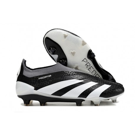 adidas Predator Elite Senza Lacci FG Nero Bianco