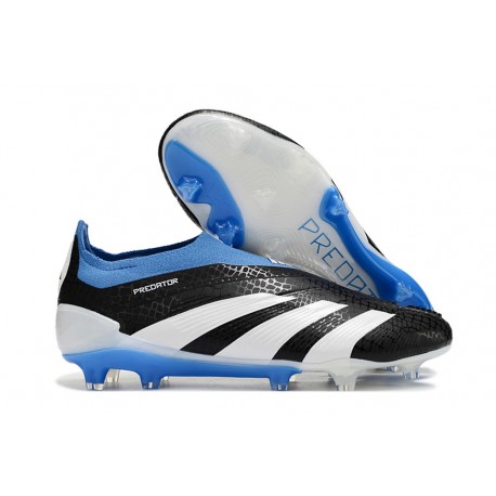 adidas Predator Elite Senza Lacci FG Nero Bianco Blu